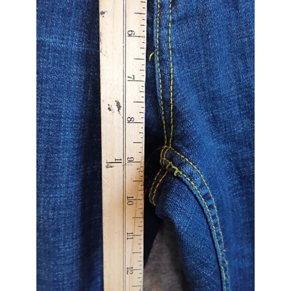 Dereon Womens Size 13/14 Distressed Stretch Skinny Blue Denim Jeans Grunge - Picture 14 of 16